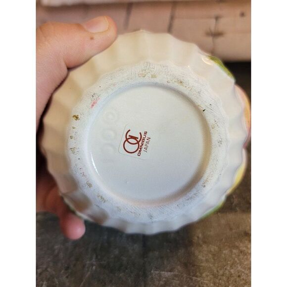 Omnibus japan ceramic white Apple container branch - Picture 8 of 8